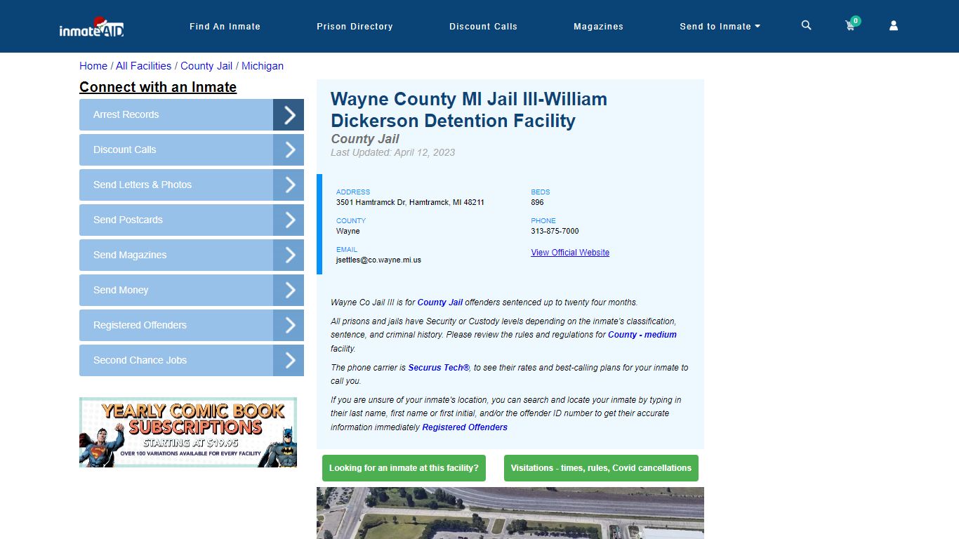 Wayne County MI Jail III-William Dickerson Detention Facility